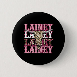 Vintager Western Cowgirl Lainey Vorname Persönlich Button