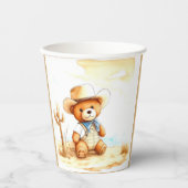 Vintager Western Delight Cowboy Baby Dusche Pappbecher (Vorderseite)