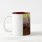 Vintager Western-gebürtiger Zweifarbige Tasse (Links)