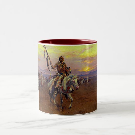Vintager Western-gebürtiger Zweifarbige Tasse (Mittel)