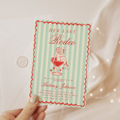 Vintager Western Letztes Rodeo-Brautparty Einladung