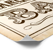 Vintager Western MARGARITA BAR signieren Poster (Ecke)