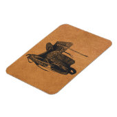 Vintager Western Pferdesattel flexibel Magnet (Linke Seite)