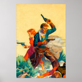 Vintager Western Print #5 Shootout Poster