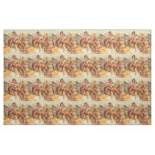 Vintager Western-Rodeo-Cowboy auf sträubendem Stoff (Fat Quarter (45,7 x 55,9 cm))