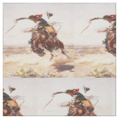 Vintager Western-Rodeo-Cowboy-sträubendes Stoff (Muster)