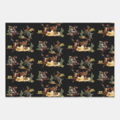 Vintager Western Rodeo Events Cowboy Cowgirl Geschenkpapier Set (Vorderseite)