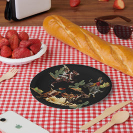 Vintager Western Rodeo Events Cowboy Cowgirl Pappteller