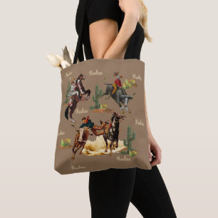 Vintager Western Rodeo Events Cowboys Cowgirls Tot Tasche