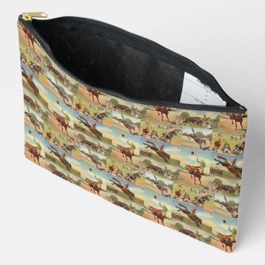 Vintager Western Rodeo Events Cowboys Pferdebullen Zubehörtasche (Offen)