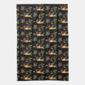 Vintager Western Rodeo Events Cowgirl Cowboy Geschirrtuch (Vertikal)