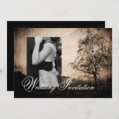 Vintager Western Rustikale Hochzeitsreise Einladung (Vorne/Hinten)