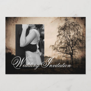 Vintager Western Rustikale Hochzeitsreise Einladung