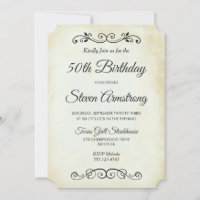 Vintager Western Stil zum Geburtstag einladen