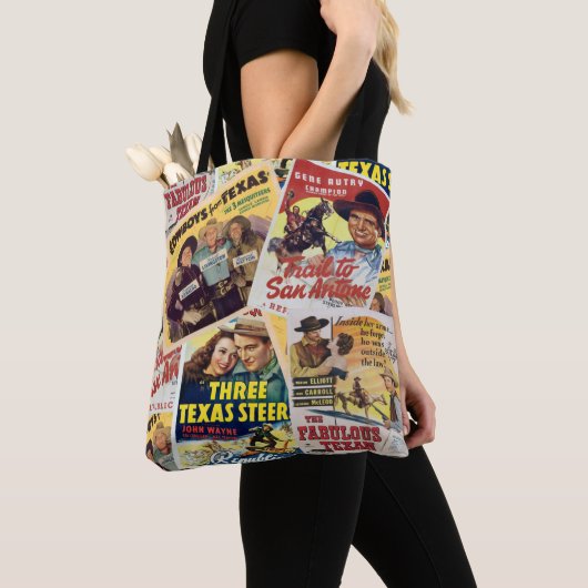 Vintager Western Texas Movie Poster Print 2 Tasche (Von Nahem)