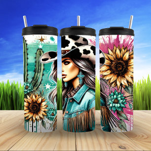 Vintager Western Thermosbecher