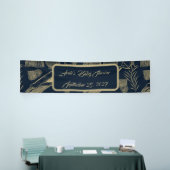 Vintager Whale Blue Banner (Messeveranstaltung)