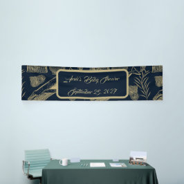 Vintager Whale Blue Banner