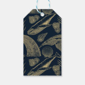 Vintager Whale Blue Geschenkanhänger (Rückseite)