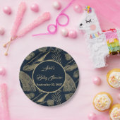 Vintager Whale Blue Pappteller (Party)