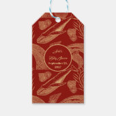 Vintager Whale Rot Geschenkanhänger (Vorderseite)