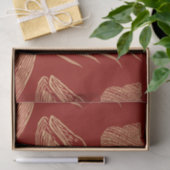 Vintager Whale Rot Seidenpapier (Geschenk)