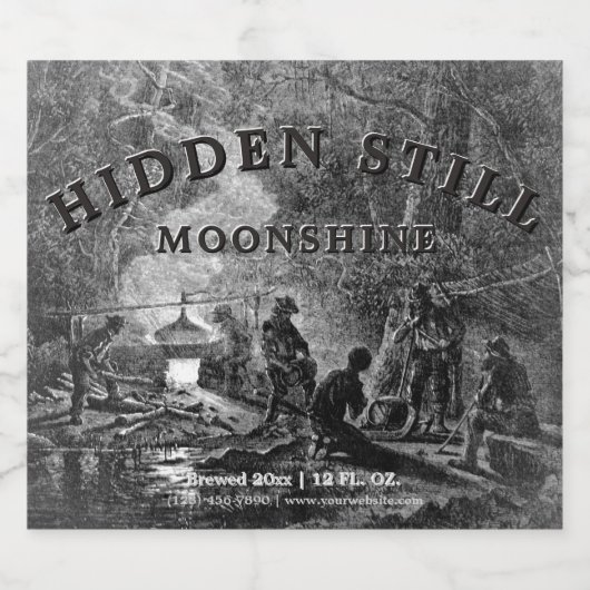 Vintager Whiskey Bierflaschenetikett (Einzelnes Label)