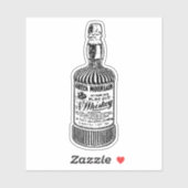 Vintager Whiskey Flaschenaufkleber - Klassischer C Aufkleber (Blatt)