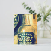 Vintager Whiskey Postkarte (Stehend Vorderseite)