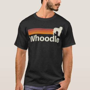 Vintager Whoodle Retro Mama Vater Hund  T-Shirt