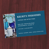 Vintager Wiederverkauf oder Flohmarktanbieter jede Visitenkarte