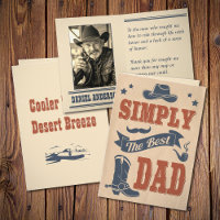 Vintager Wild West Cowboy Typografie Vatertag