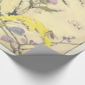 Vintager Wildblume-Löwenzahn Geschenkpapier (Ecke)