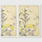 Vintager Wildblume-Löwenzahn Geschenkpapier (Flach)