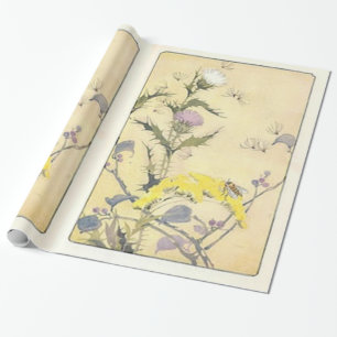 Vintager Wildblume-Löwenzahn Geschenkpapier