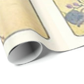 Vintager Wildblume-Löwenzahn Geschenkpapier (Rolleneckpunkt)