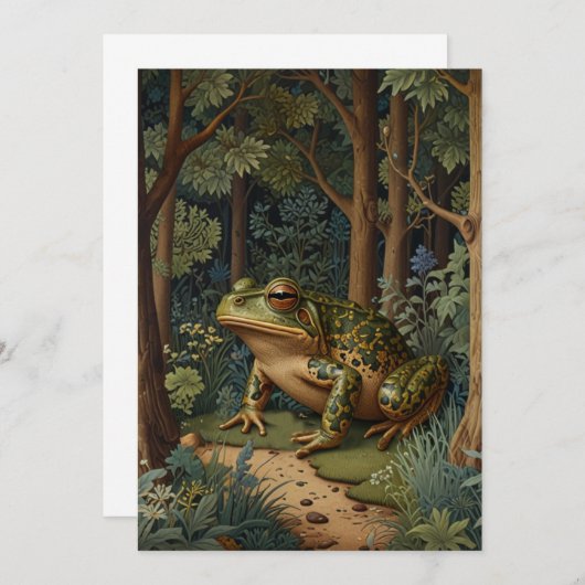 Vintager Wildfroswald Einladung (Vorne/Hinten)