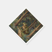 Vintager Wildfroswald Serviette (Ecke)