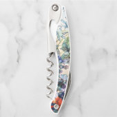 Vintager Wildfrühling Botanisches Blumenblut Kellnermesser (Vorderseite)