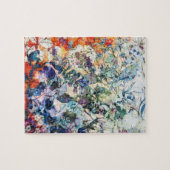 Vintager Wildfrühling Botanisches Blumenblut Puzzle (Horizontal)