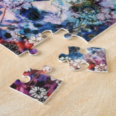 Vintager Wildfrühling Botanisches Blumenblut Puzzle (Seite)