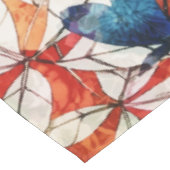 Vintager Wildfrühling Botanisches Blumenblut Tischdecke (Schrägansicht)