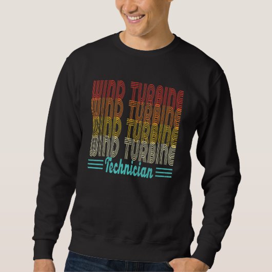 Vintager Windkrafttechniker Sweatshirt (Vorderseite)