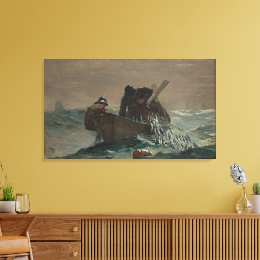 Vintager Winslow Homer Das Heringsnetz Leinwanddruck (Insitu (Wohnzimmer))