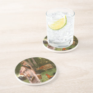 Vintager Winslow-Homer Das Milchmädchen Getränkeuntersetzer