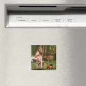 Vintager Winslow-Homer Das Milchmädchen Magnet (In Situ (Geschirrspüler))