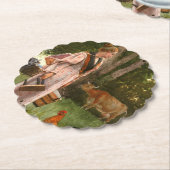 Vintager Winslow-Homer Das Milchmädchen Untersetzer (angewinkelt)