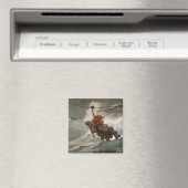 Vintager Winslow Homer - Die Lebenslinie Magnet (In Situ (Geschirrspüler))