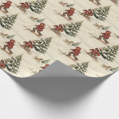 Vintager Winter für Kinder Geschenkpapier (Ecke)