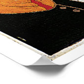 Vintager Winter in Davos Poster (Ecke)